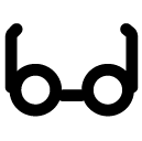 round glasses line icon