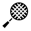 round grill glyph Icon