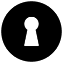round keyhole glyph Icon