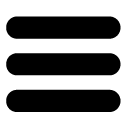 round menu one glyph Icon
