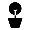 round plant glyph Icon