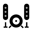 round speakers glyph Icon