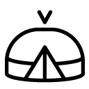 round tent line Icon