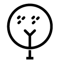 round tree line Icon