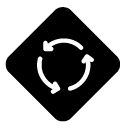 roundabout glyph Icon