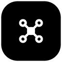 rounded drone glyph Icon