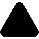 rounded triangle glyph Icon