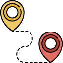 route indicator filled outline icon