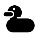 rubber duck glyph Icon