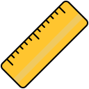 ruler measure filled outline icon