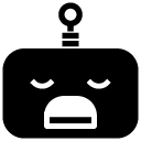 sad angry glyph Icon