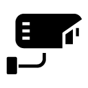 safety camera glyph Icon