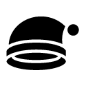 santa hat glyph Icon