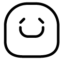 satisfied smile line Icon