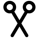 scissor line icon