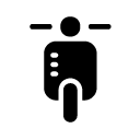 scooter front glyph Icon
