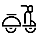 scooter line Icon