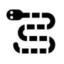 sea snake glyph Icon