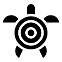 sea turtle glyph Icon