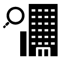 search hotel glyph Icon
