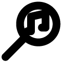 search music line icon