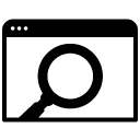 search window solid icon