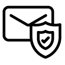 secured mail line Icon