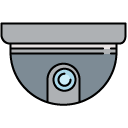 security camera filled outline Icon