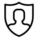 security man 2 line Icon