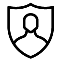 security man 3 line Icon