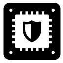 security microchip glyph Icon