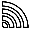 send wireless line Icon