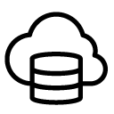 server cloud 2 line Icon