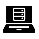 server laptop glyph Icon