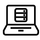 server laptop line Icon