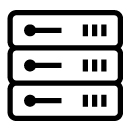 server rack line Icon