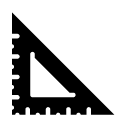 set square glyph Icon