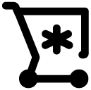 settings cart line icon