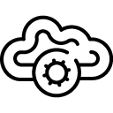 settings cloud line Icon