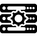 settings server filled outline Icon