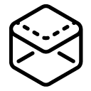 shape envelope 1 line Icon