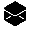 shape envelope 2 glyph Icon
