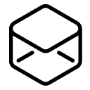 shape envelope 2 line Icon