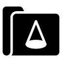 shape folder glyph Icon