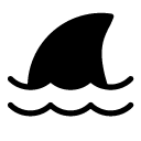 shark glyph Icon