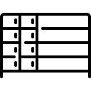 shelves line icon