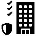 shield building glyph Icon