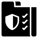 shield file glyph Icon