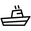 ship 1 line Icon