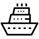 ship 2 line Icon